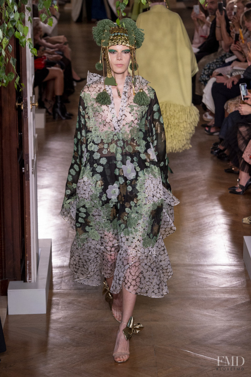 Lys Lorente featured in  the Valentino Couture fashion show for Autumn/Winter 2019