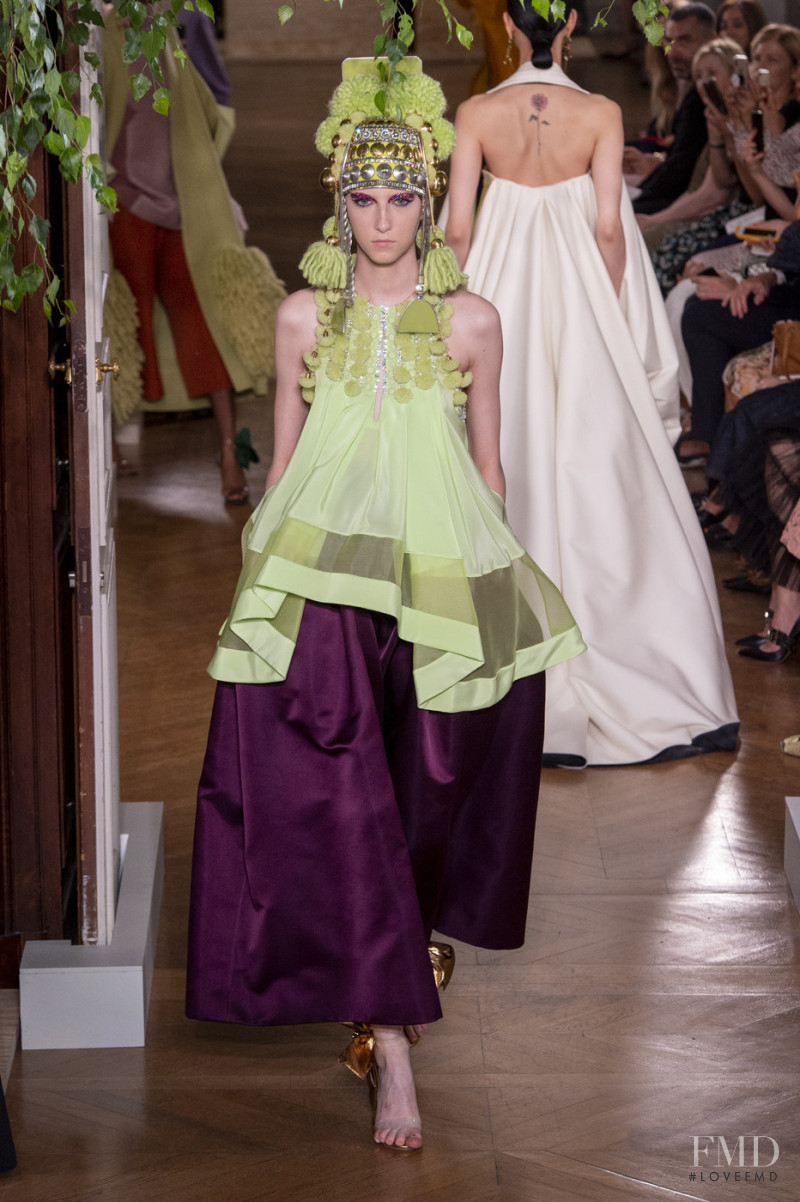 Evelyn Nagy featured in  the Valentino Couture fashion show for Autumn/Winter 2019