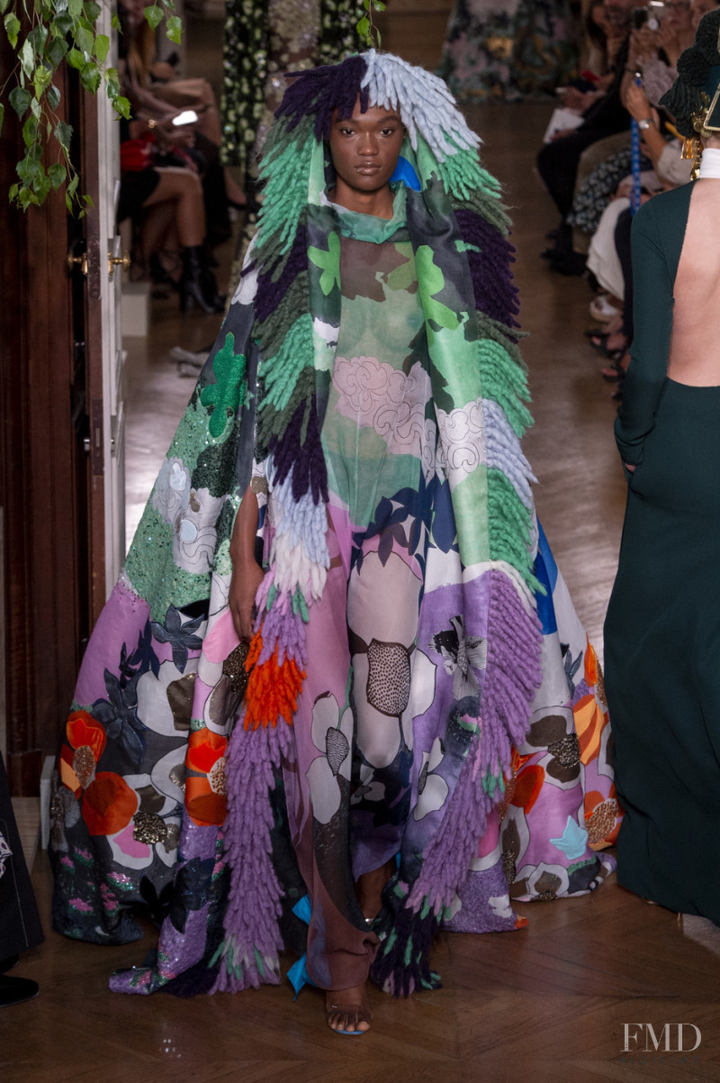 Naki Depass featured in  the Valentino Couture fashion show for Autumn/Winter 2019