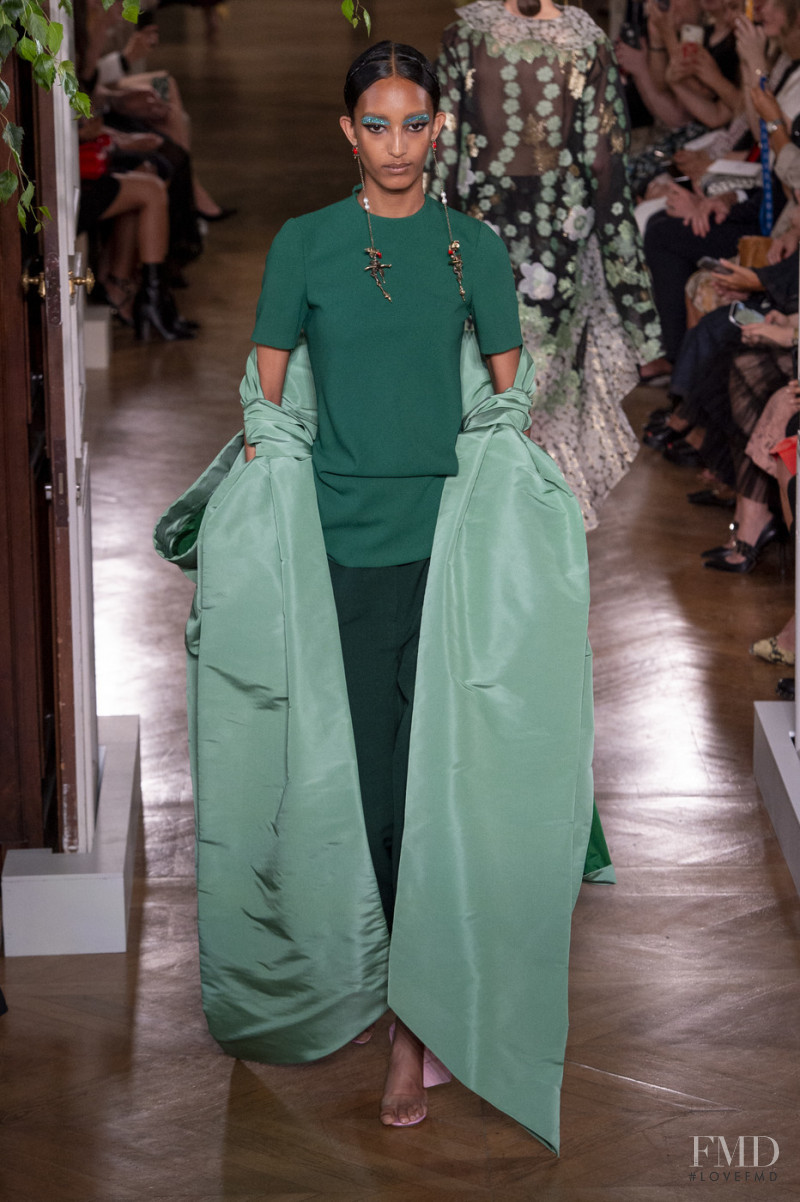 Mona Tougaard featured in  the Valentino Couture fashion show for Autumn/Winter 2019
