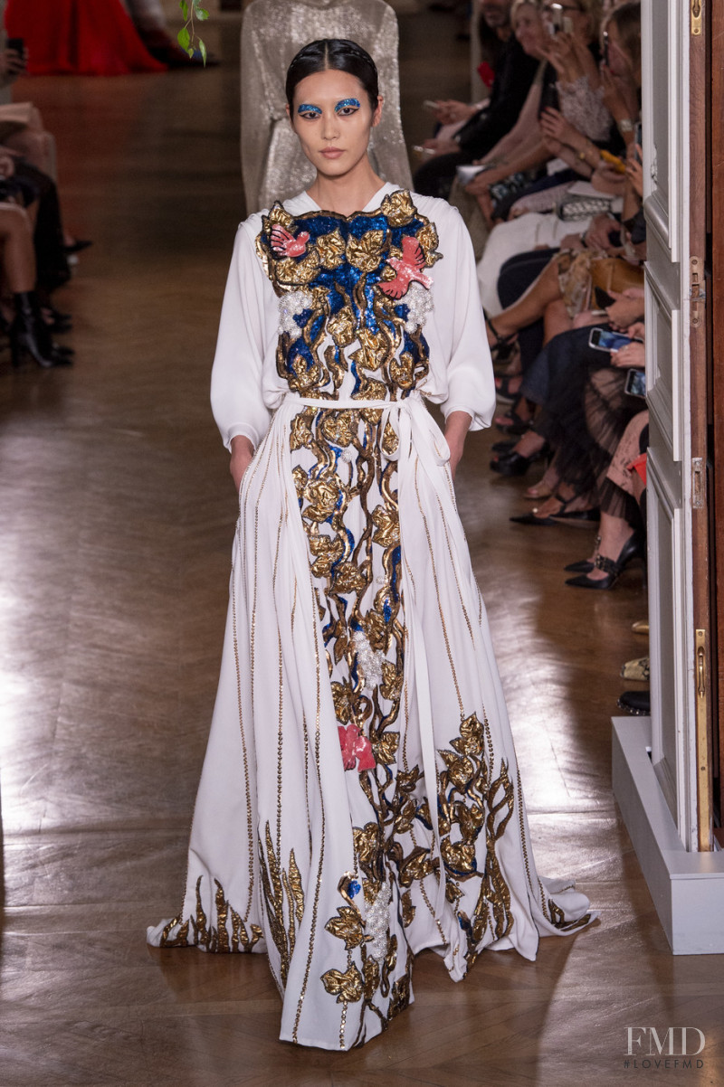 Liu Wen featured in  the Valentino Couture fashion show for Autumn/Winter 2019