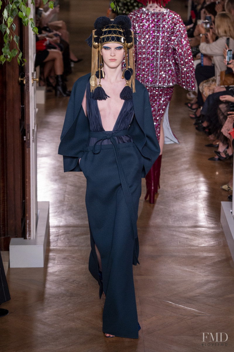 Hannah Motler featured in  the Valentino Couture fashion show for Autumn/Winter 2019