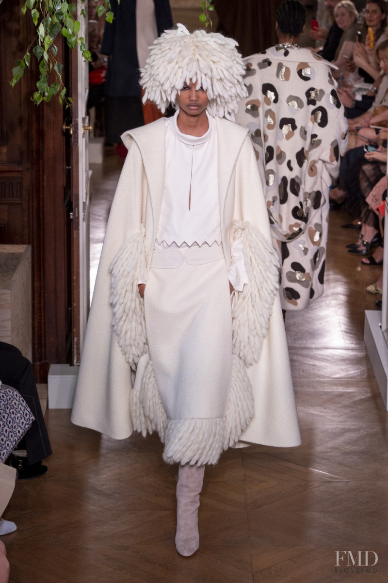 Ugbad Abdi featured in  the Valentino Couture fashion show for Autumn/Winter 2019
