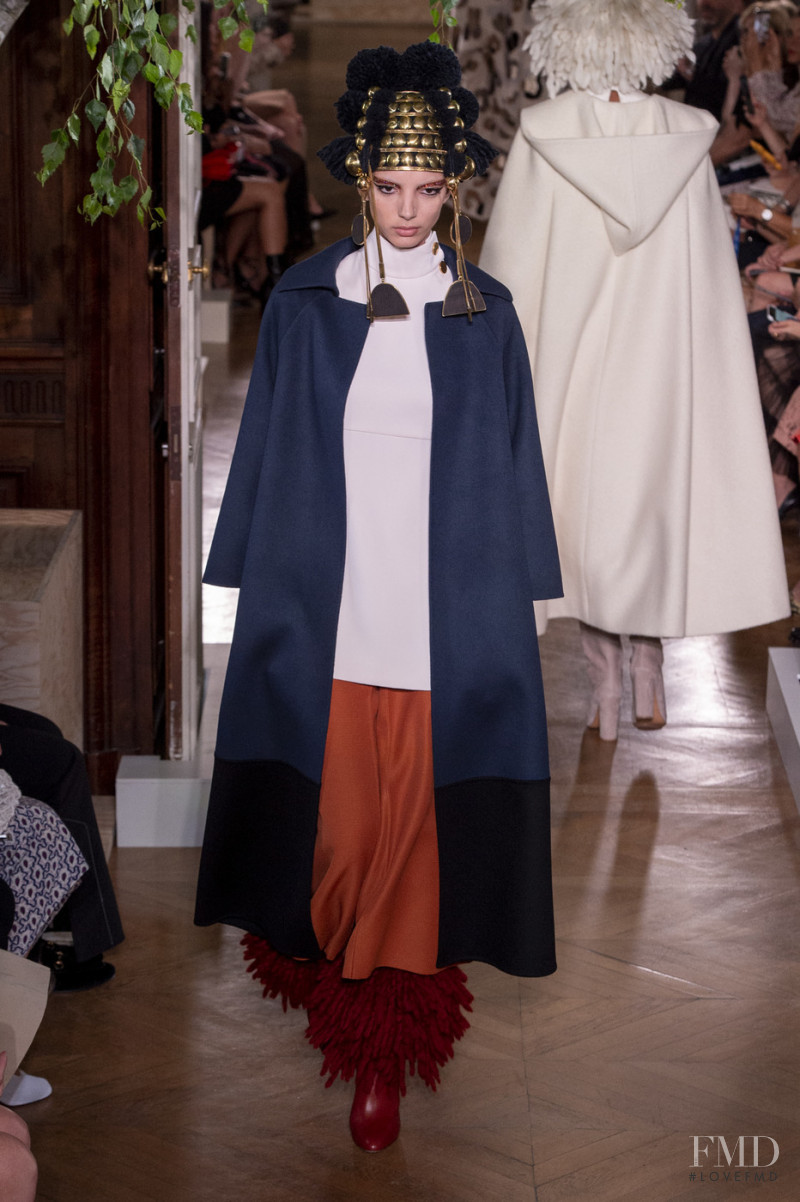Cynthia Arrebola featured in  the Valentino Couture fashion show for Autumn/Winter 2019