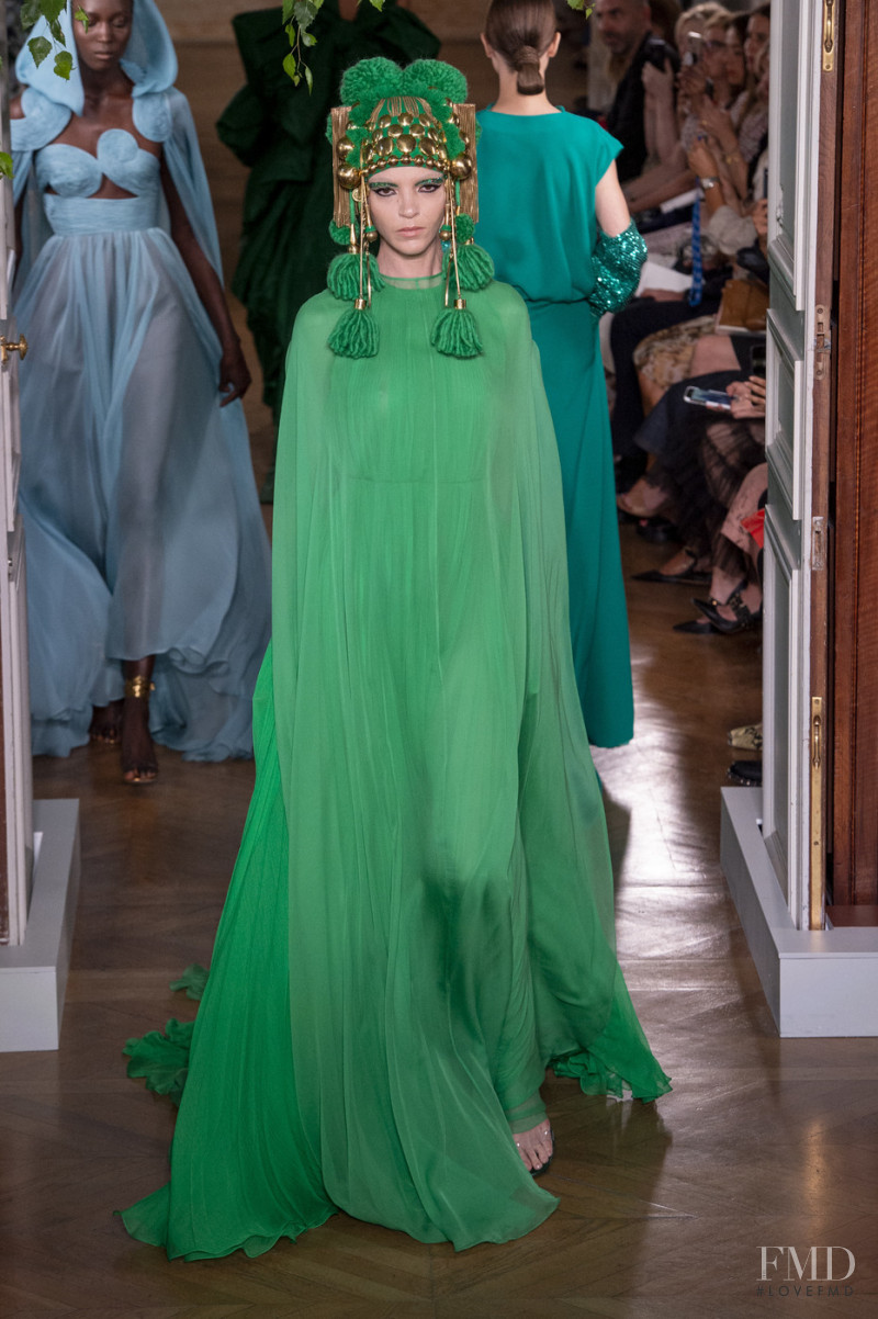Mariacarla Boscono featured in  the Valentino Couture fashion show for Autumn/Winter 2019