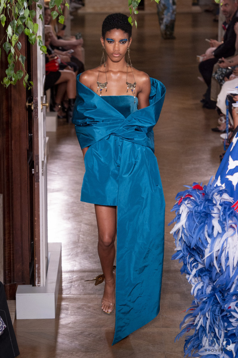 Naomi Chin Wing featured in  the Valentino Couture fashion show for Autumn/Winter 2019
