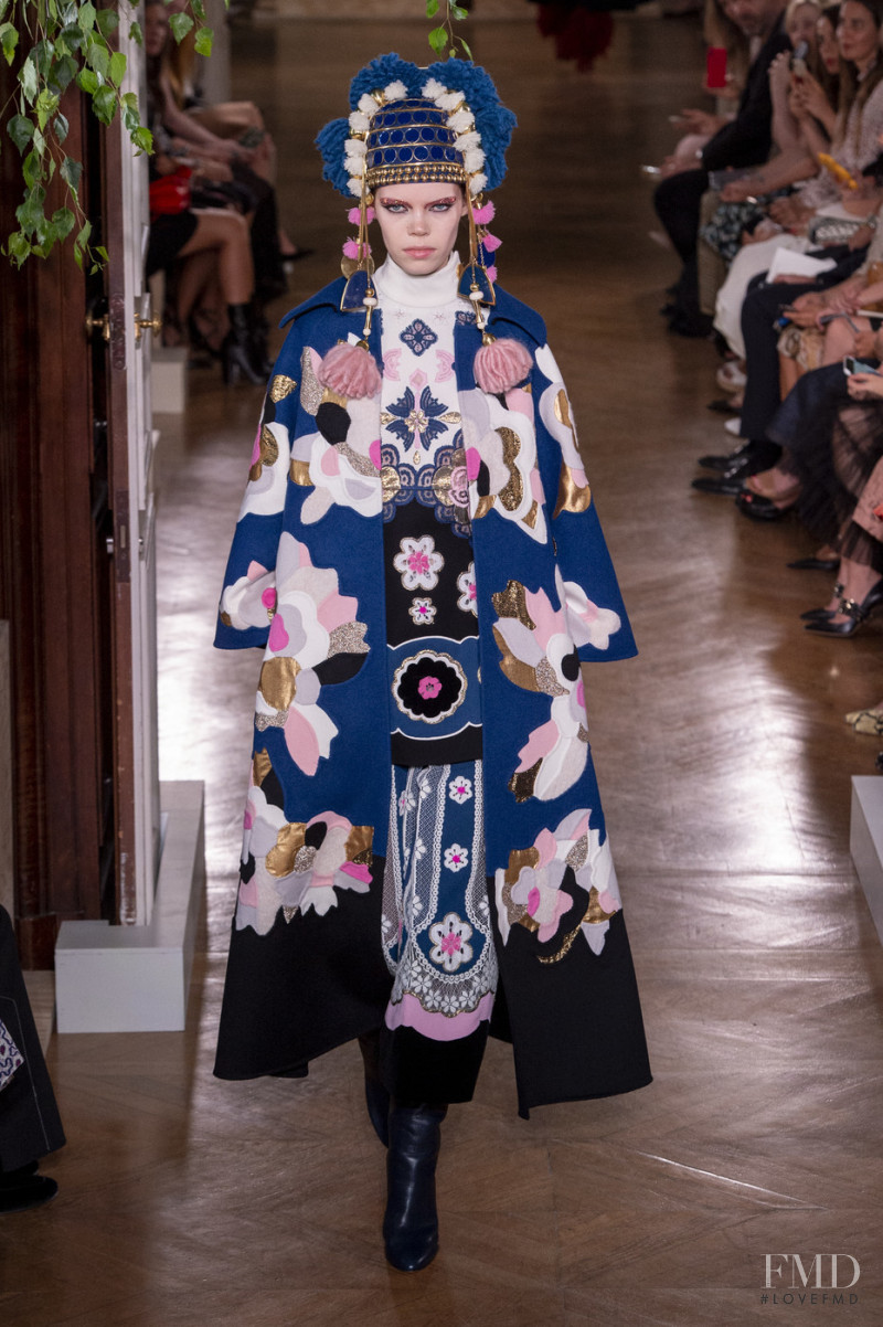 Nina Gulien featured in  the Valentino Couture fashion show for Autumn/Winter 2019