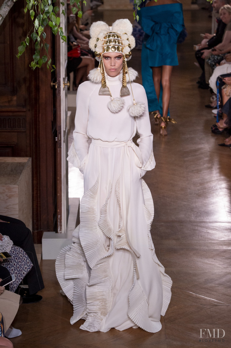 Nikki McGuire featured in  the Valentino Couture fashion show for Autumn/Winter 2019