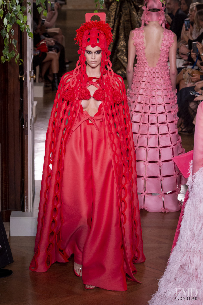 Kaia Gerber featured in  the Valentino Couture fashion show for Autumn/Winter 2019