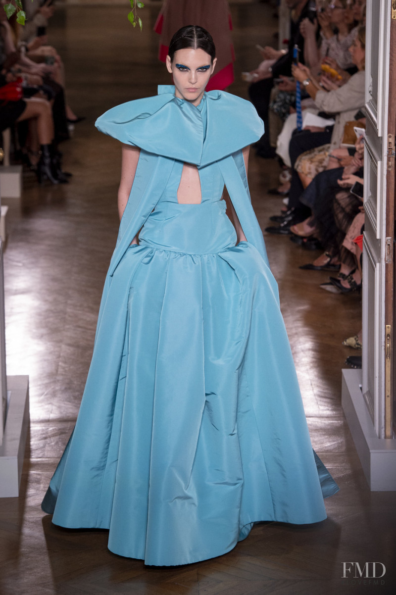 Vittoria Ceretti featured in  the Valentino Couture fashion show for Autumn/Winter 2019