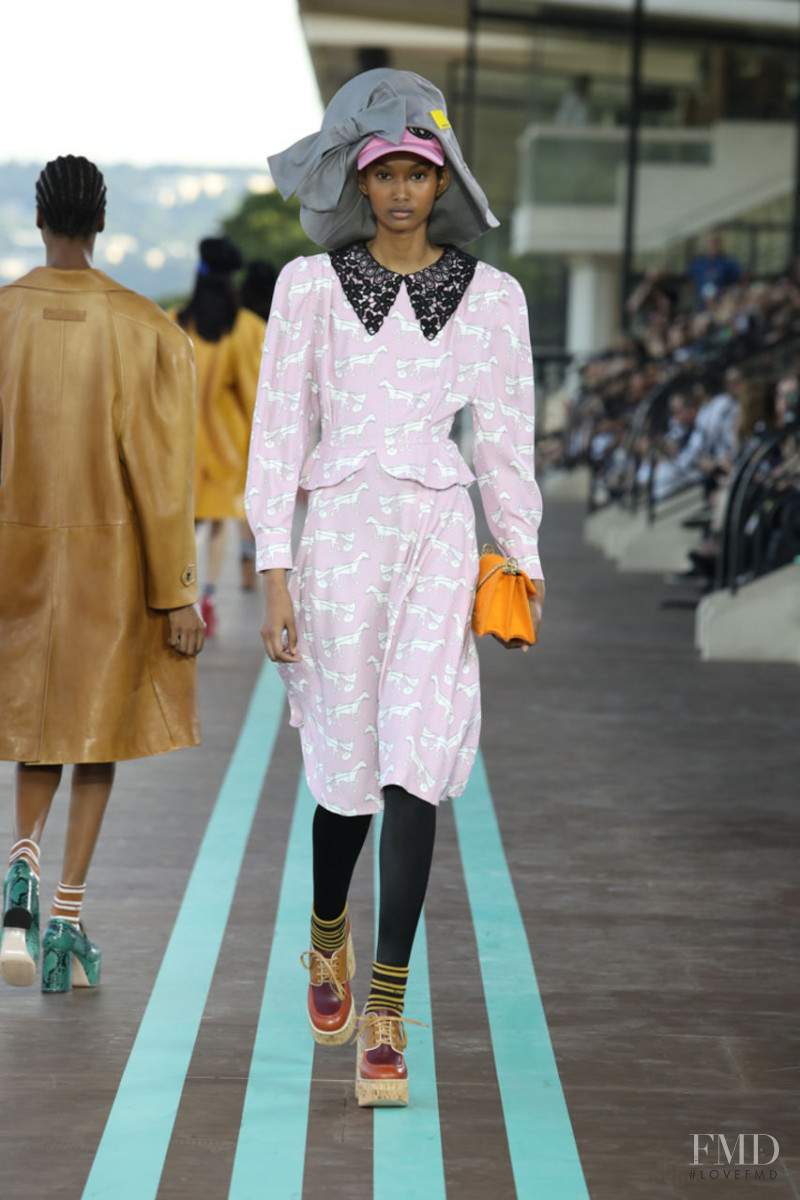 Ugbad Abdi featured in  the Miu Miu fashion show for Resort 2020