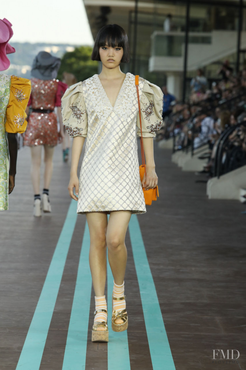 Pan Hao Wen featured in  the Miu Miu fashion show for Resort 2020