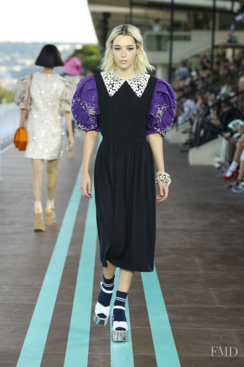 Sarah Snyder featured in  the Miu Miu fashion show for Resort 2020