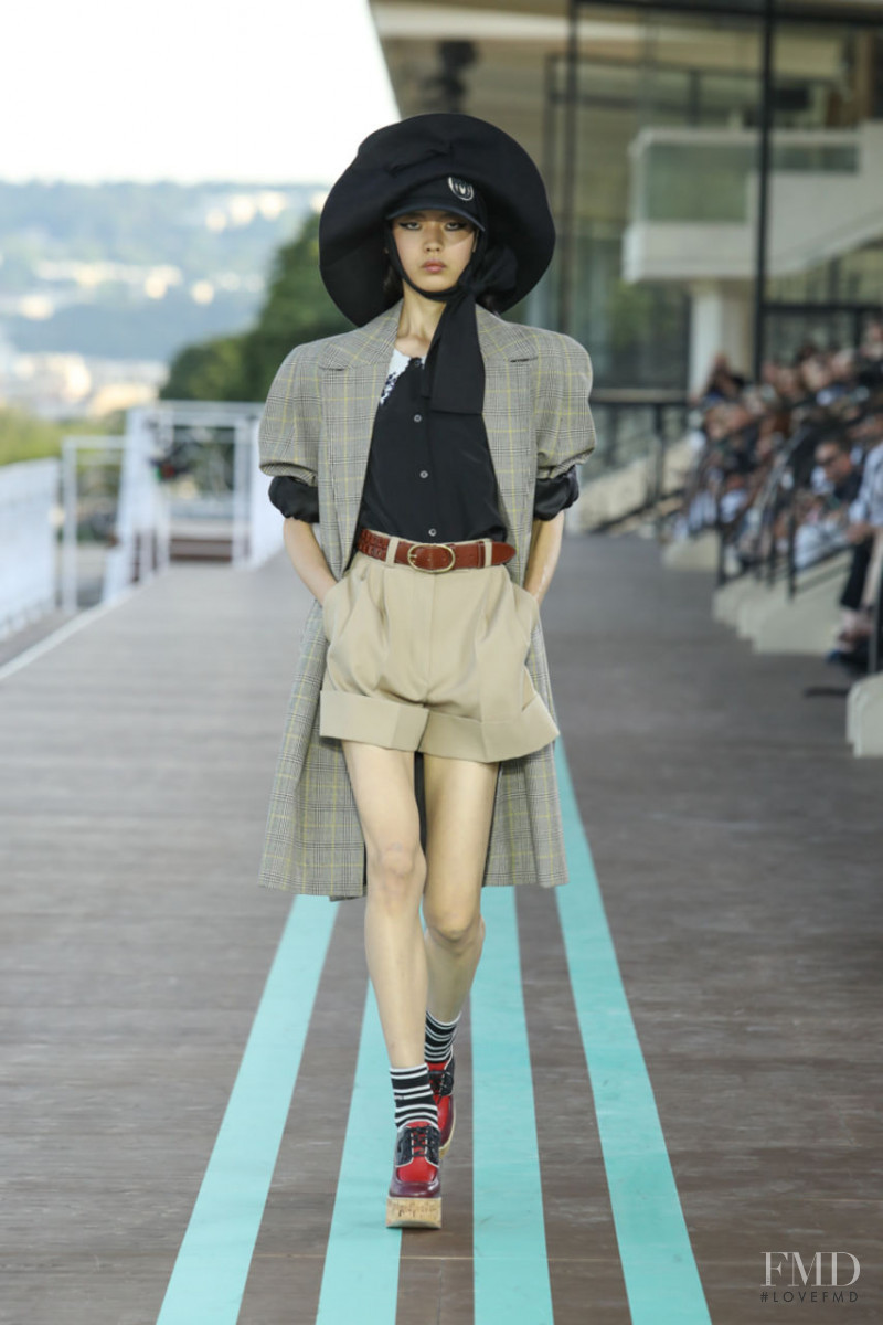 Tang He featured in  the Miu Miu fashion show for Resort 2020