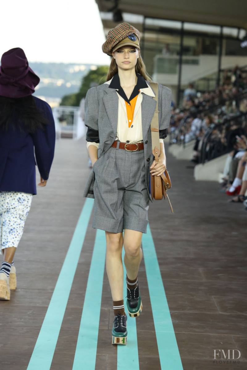 Faretta Radic featured in  the Miu Miu fashion show for Resort 2020