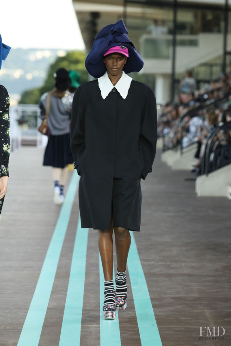 Yorgelis Marte featured in  the Miu Miu fashion show for Resort 2020