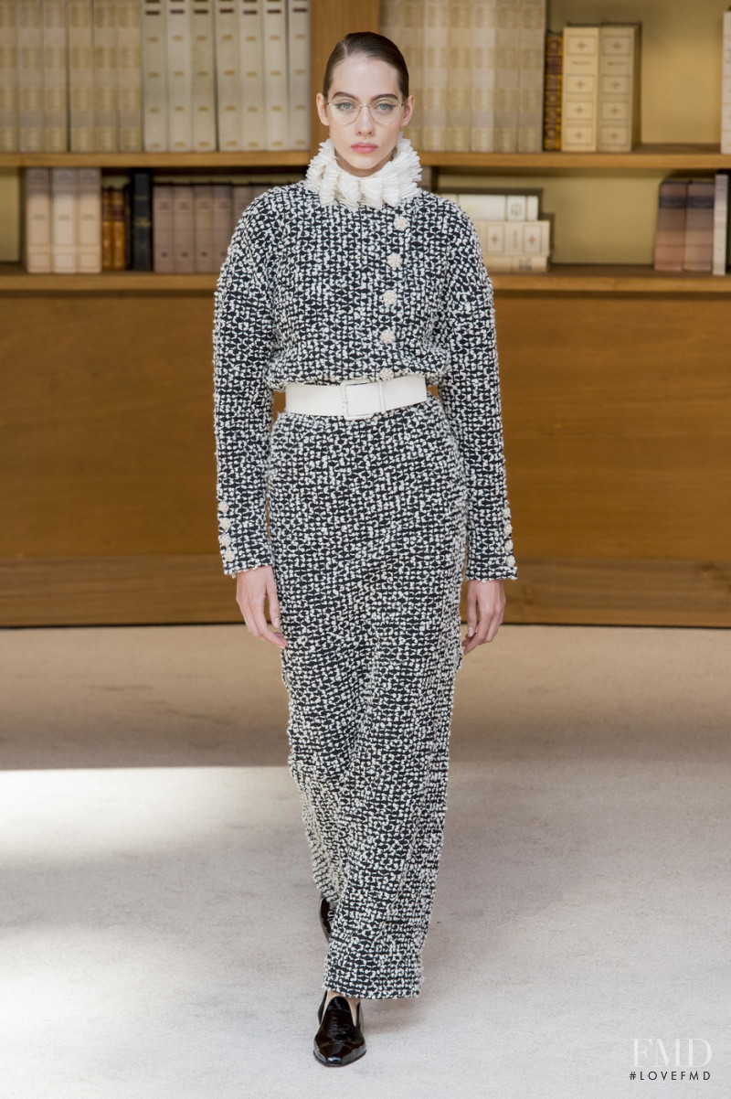 Odette Pavlova featured in  the Chanel Haute Couture fashion show for Autumn/Winter 2019