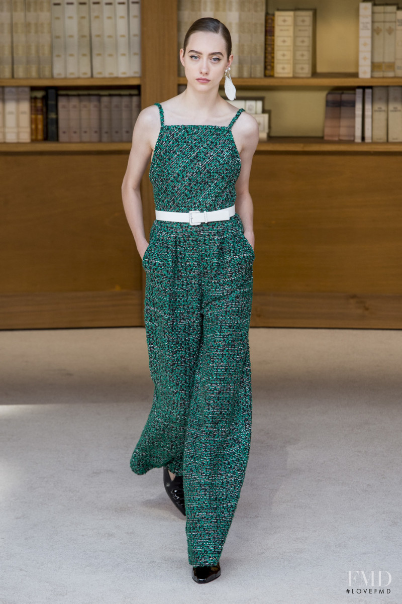 Lia Pavlova featured in  the Chanel Haute Couture fashion show for Autumn/Winter 2019