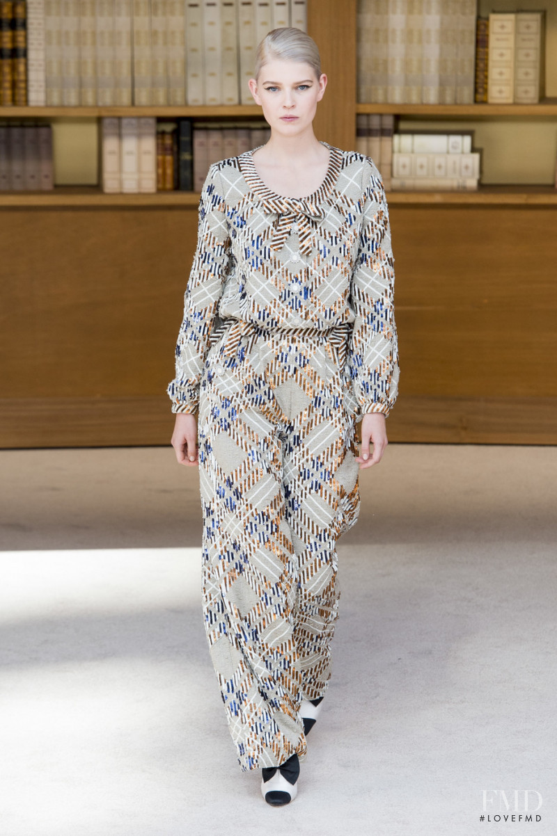 Ola Rudnicka featured in  the Chanel Haute Couture fashion show for Autumn/Winter 2019