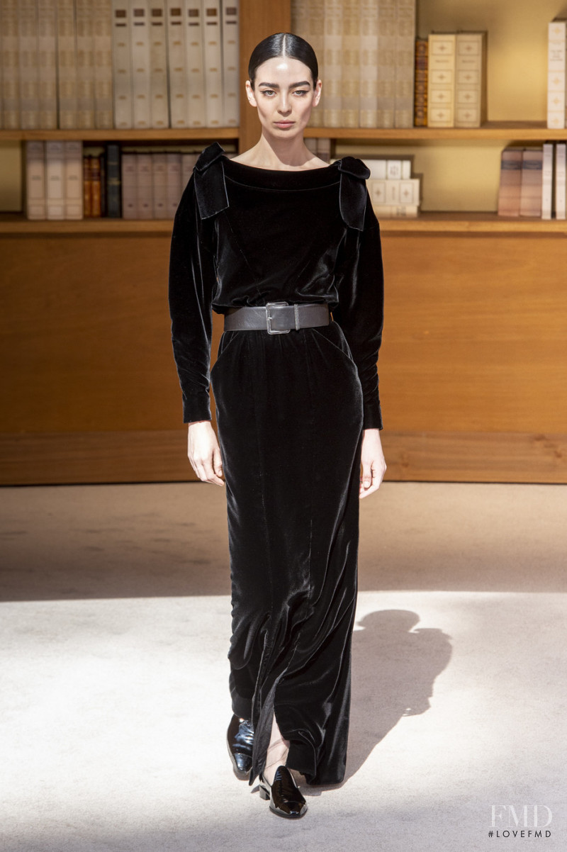Cristina Piccone featured in  the Chanel Haute Couture fashion show for Autumn/Winter 2019