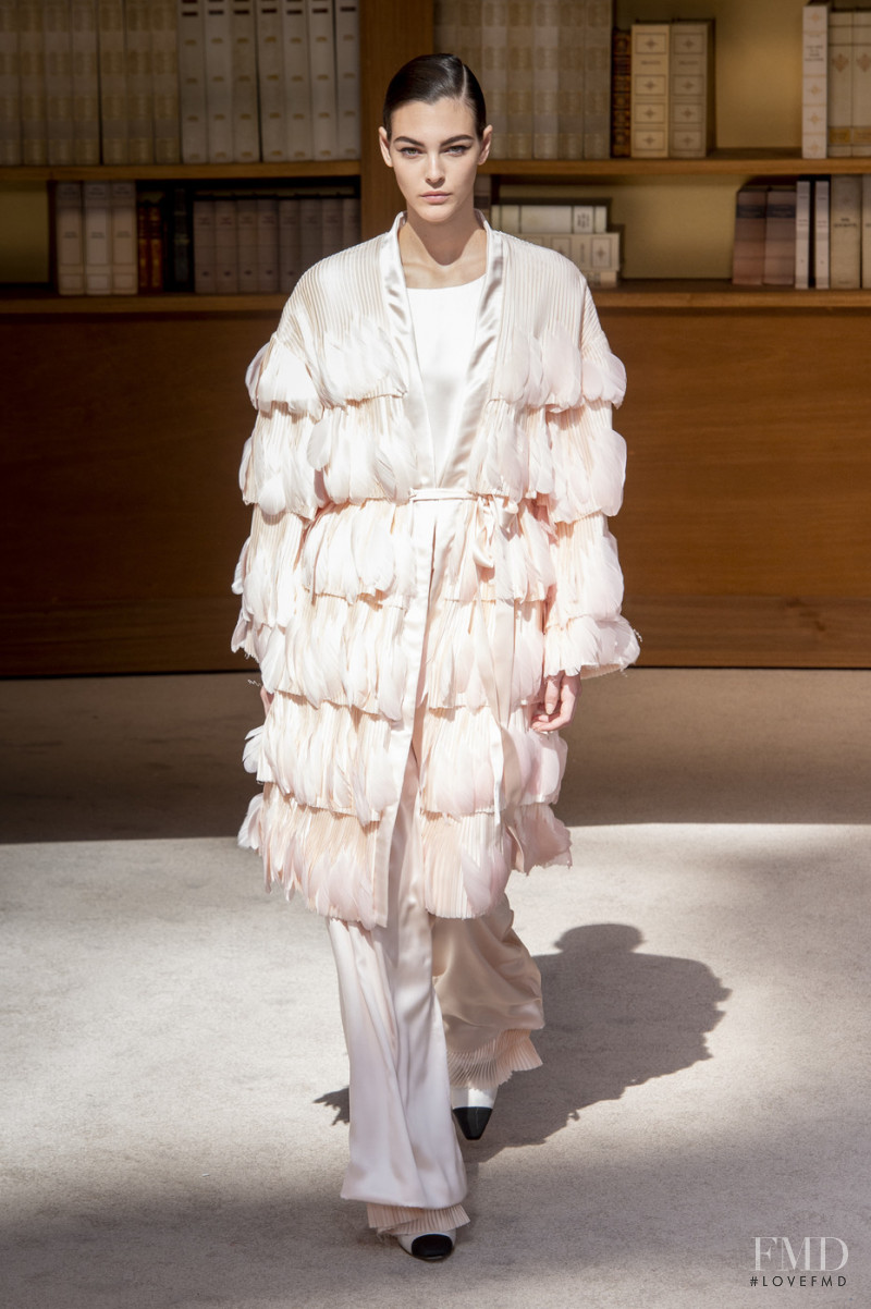 Vittoria Ceretti featured in  the Chanel Haute Couture fashion show for Autumn/Winter 2019