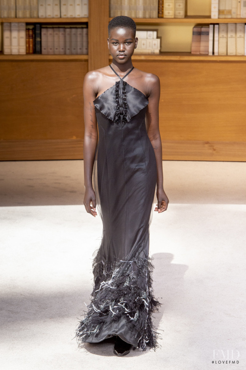 Adut Akech Bior featured in  the Chanel Haute Couture fashion show for Autumn/Winter 2019