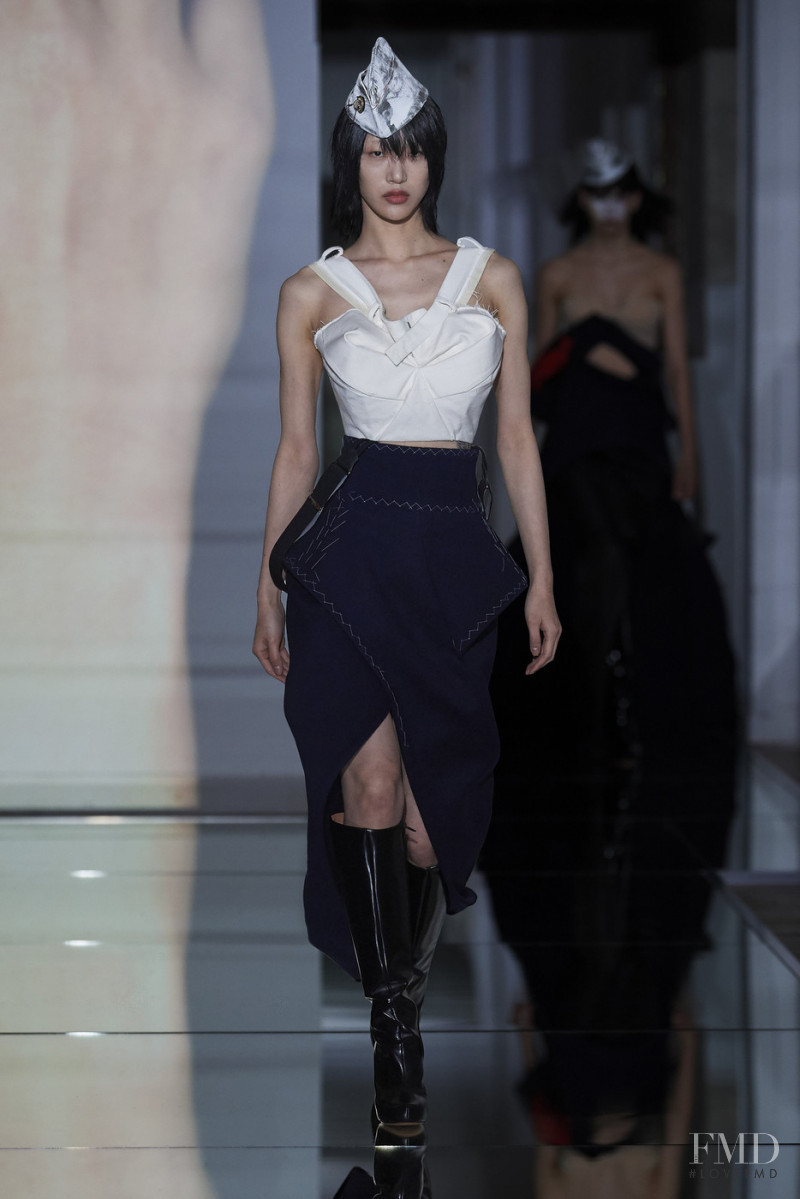 So Ra Choi featured in  the Maison Martin Margiela Artisanal fashion show for Autumn/Winter 2019