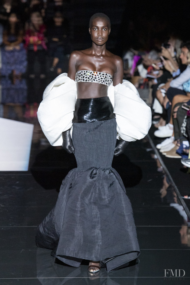 Nya Gatbel featured in  the Schiaparelli fashion show for Autumn/Winter 2019