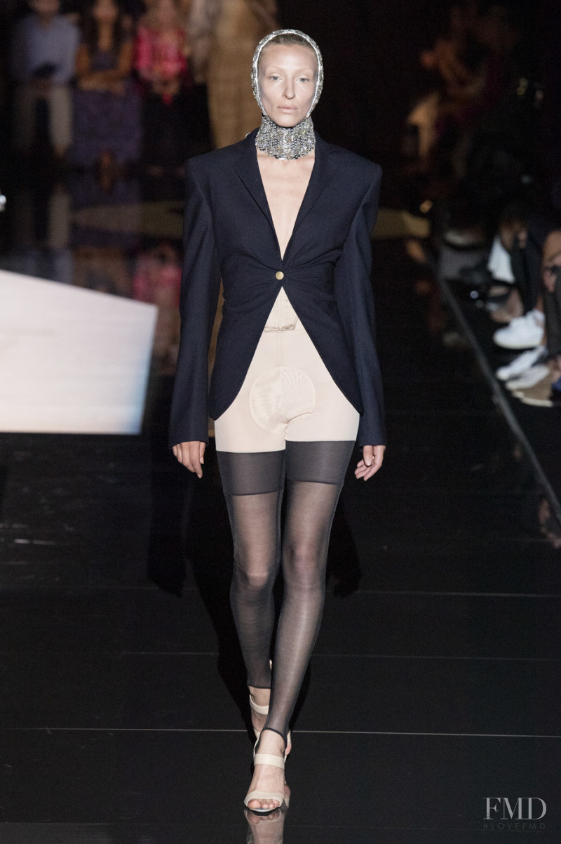 Maggie Maurer featured in  the Schiaparelli fashion show for Autumn/Winter 2019