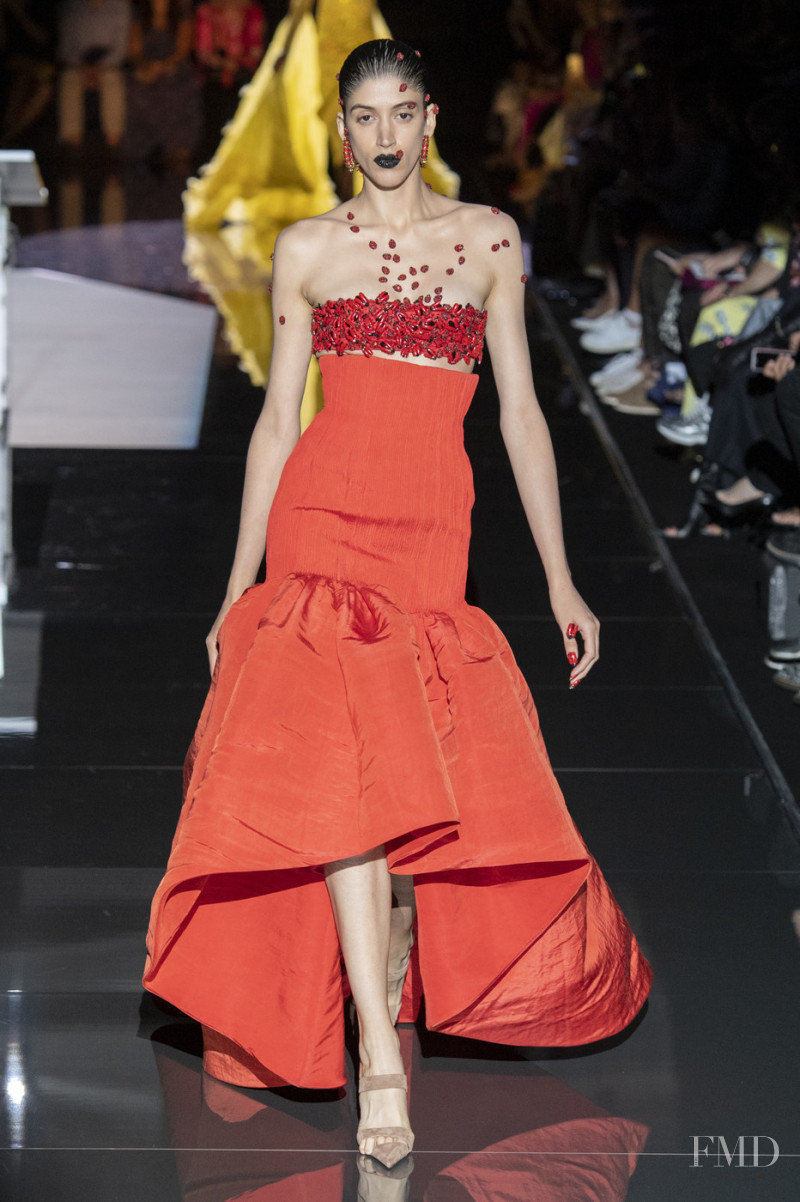 Barbara Sanchez featured in  the Schiaparelli fashion show for Autumn/Winter 2019