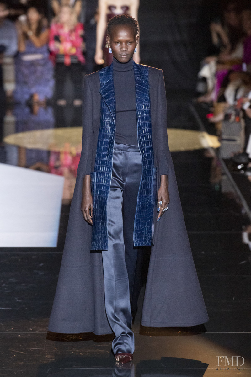 Shanelle Nyasiase featured in  the Schiaparelli fashion show for Autumn/Winter 2019