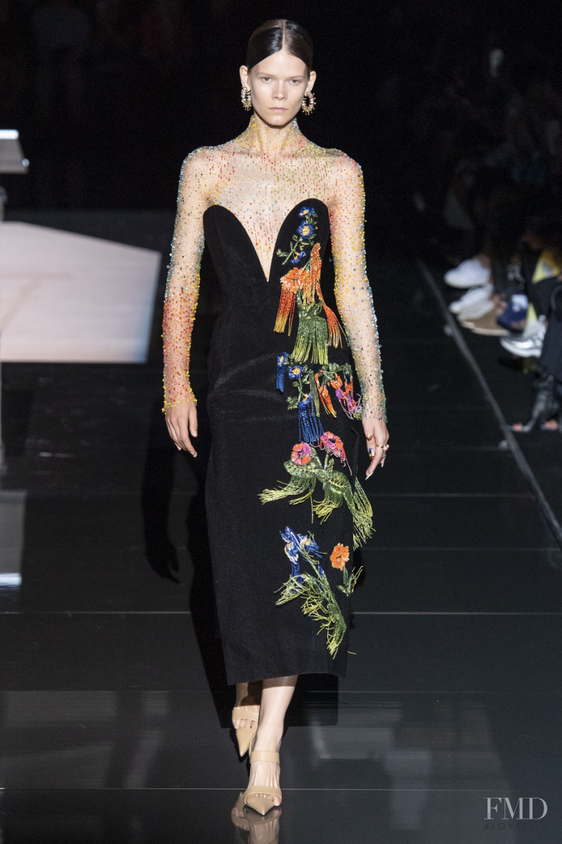 Irina Kravchenko featured in  the Schiaparelli fashion show for Autumn/Winter 2019