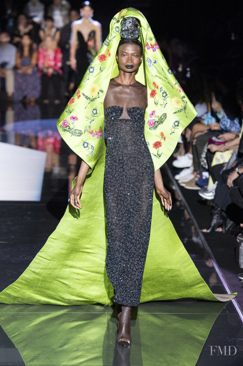 Debra Shaw featured in  the Schiaparelli fashion show for Autumn/Winter 2019