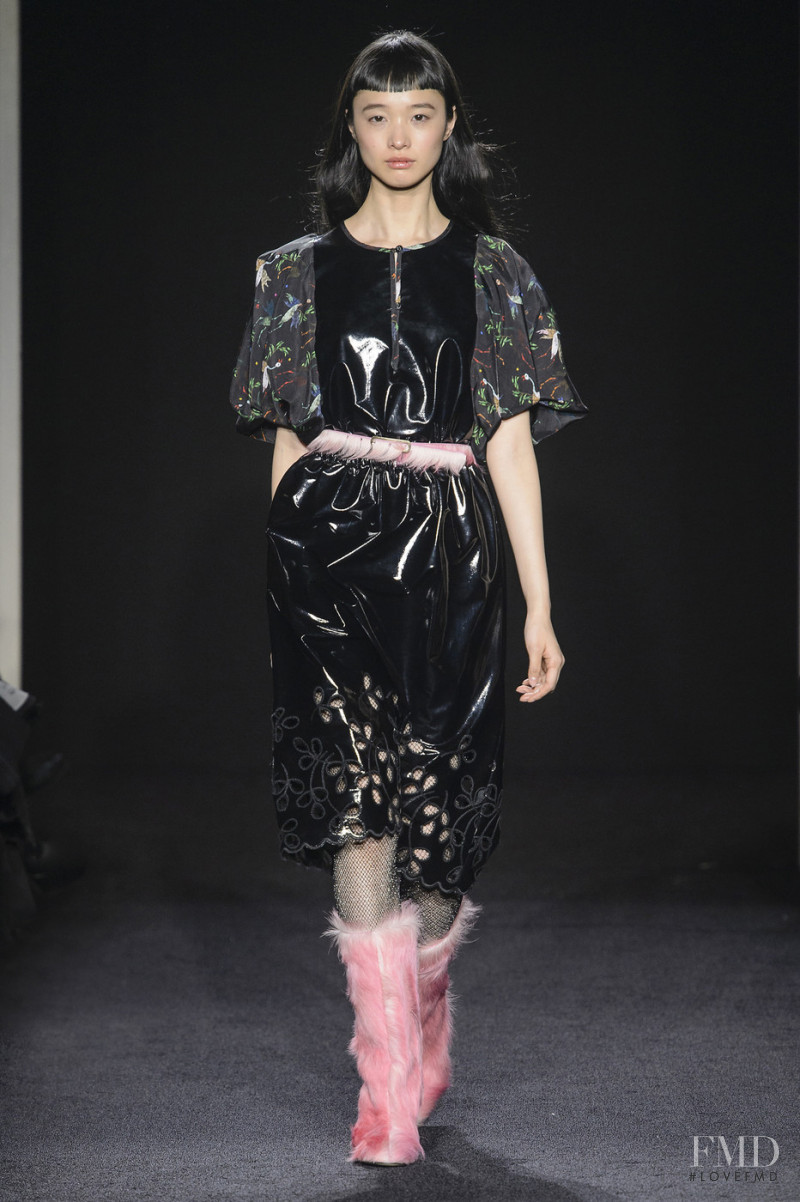 Yuka Mannami featured in  the Kristina Ti fashion show for Autumn/Winter 2017