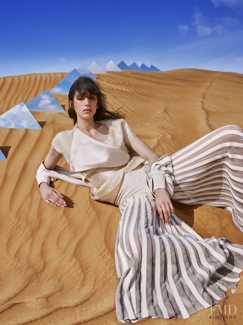 Barbara Sanchez featured in  the Viola Ambree advertisement for Autumn/Winter 2018