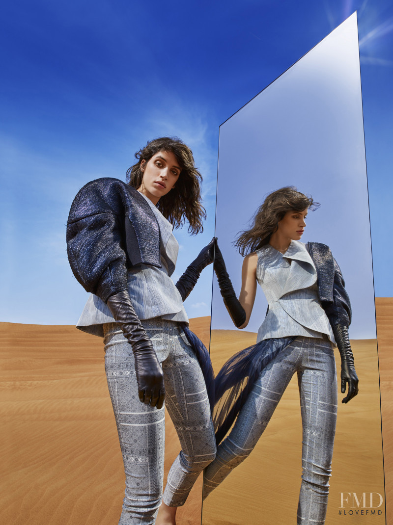 Barbara Sanchez featured in  the Viola Ambree advertisement for Autumn/Winter 2018
