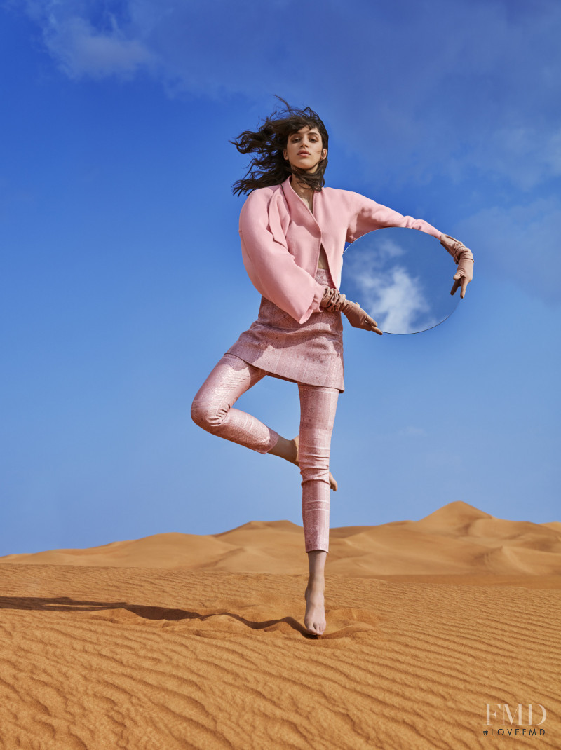 Barbara Sanchez featured in  the Viola Ambree advertisement for Autumn/Winter 2018