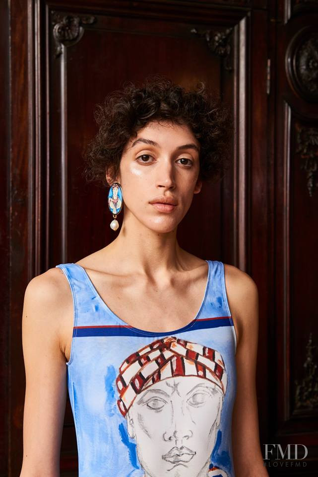 Barbara Sanchez featured in  the Tata-Naka fashion show for Spring/Summer 2019