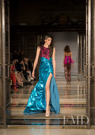 Barbara Sanchez featured in  the Ashley Isham fashion show for Spring/Summer 2019