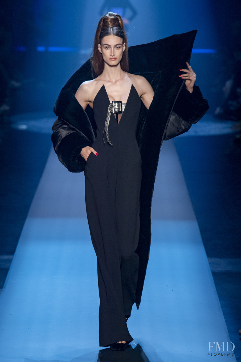 Timea Birkner featured in  the Jean Paul Gaultier Haute Couture fashion show for Autumn/Winter 2019