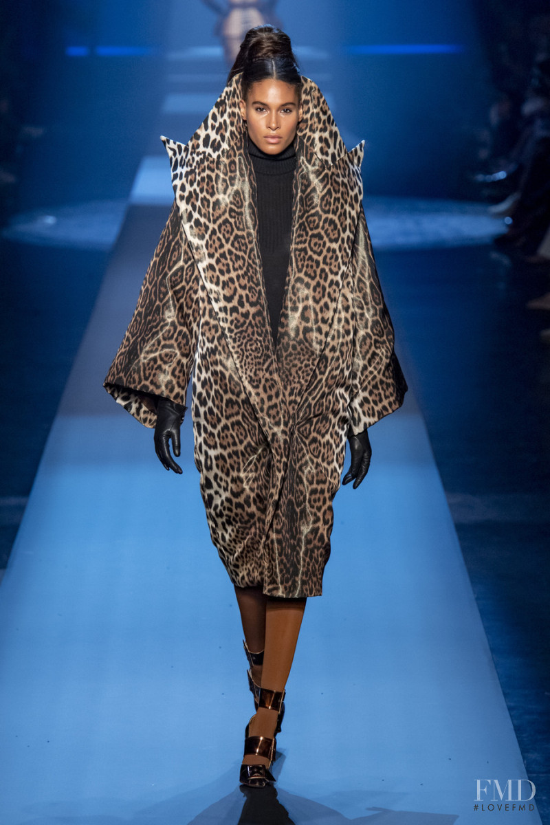 Cindy Bruna featured in  the Jean Paul Gaultier Haute Couture fashion show for Autumn/Winter 2019