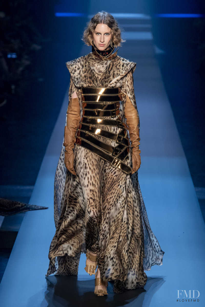 Luca Adamik featured in  the Jean Paul Gaultier Haute Couture fashion show for Autumn/Winter 2019