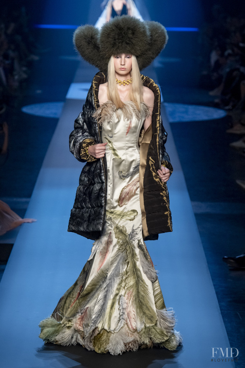 Liza Makeeva featured in  the Jean Paul Gaultier Haute Couture fashion show for Autumn/Winter 2019
