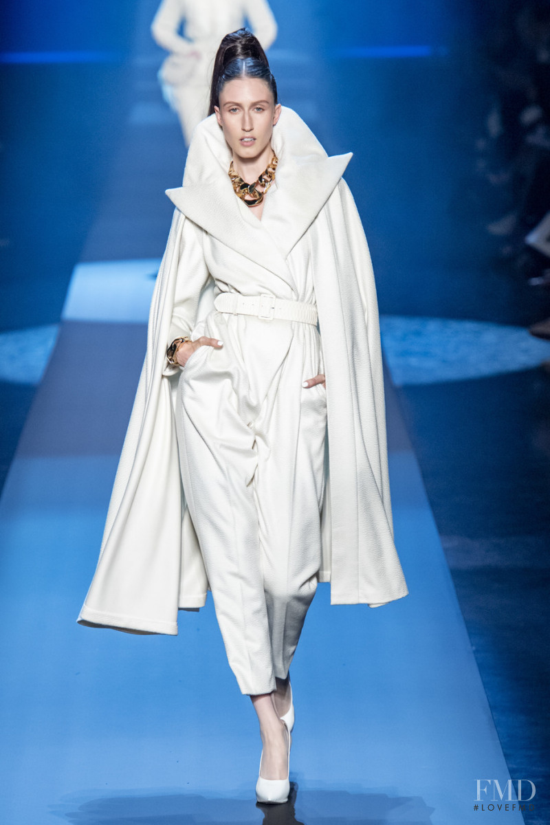 Anna Cleveland featured in  the Jean Paul Gaultier Haute Couture fashion show for Autumn/Winter 2019