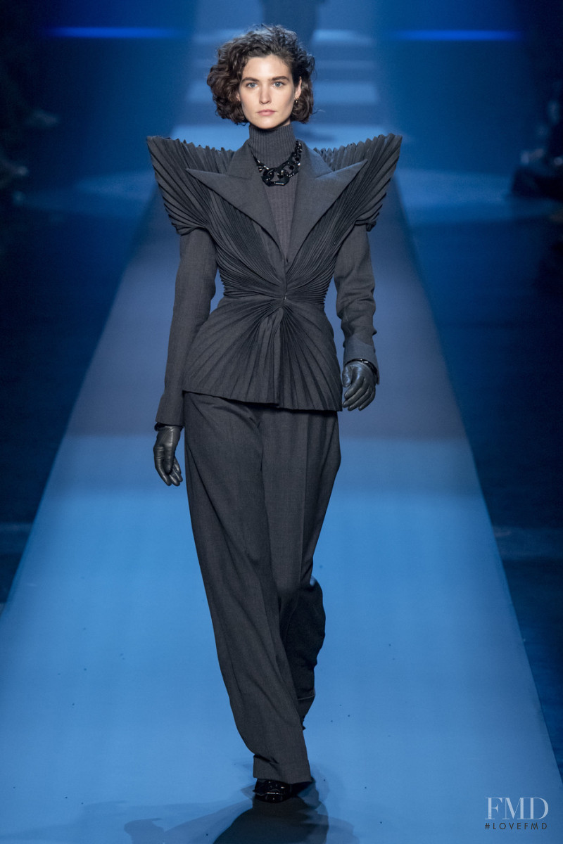 Manon Leloup featured in  the Jean Paul Gaultier Haute Couture fashion show for Autumn/Winter 2019