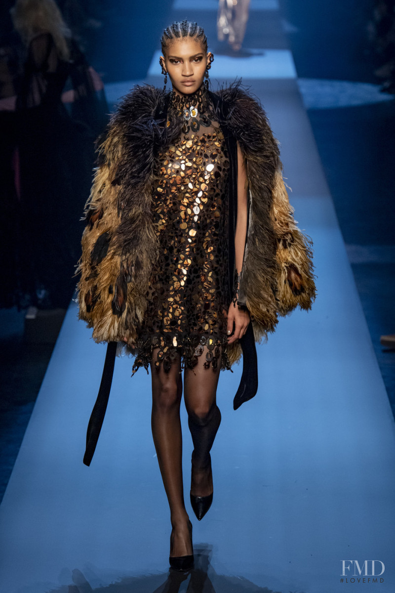 Anyelina Rosa featured in  the Jean Paul Gaultier Haute Couture fashion show for Autumn/Winter 2019