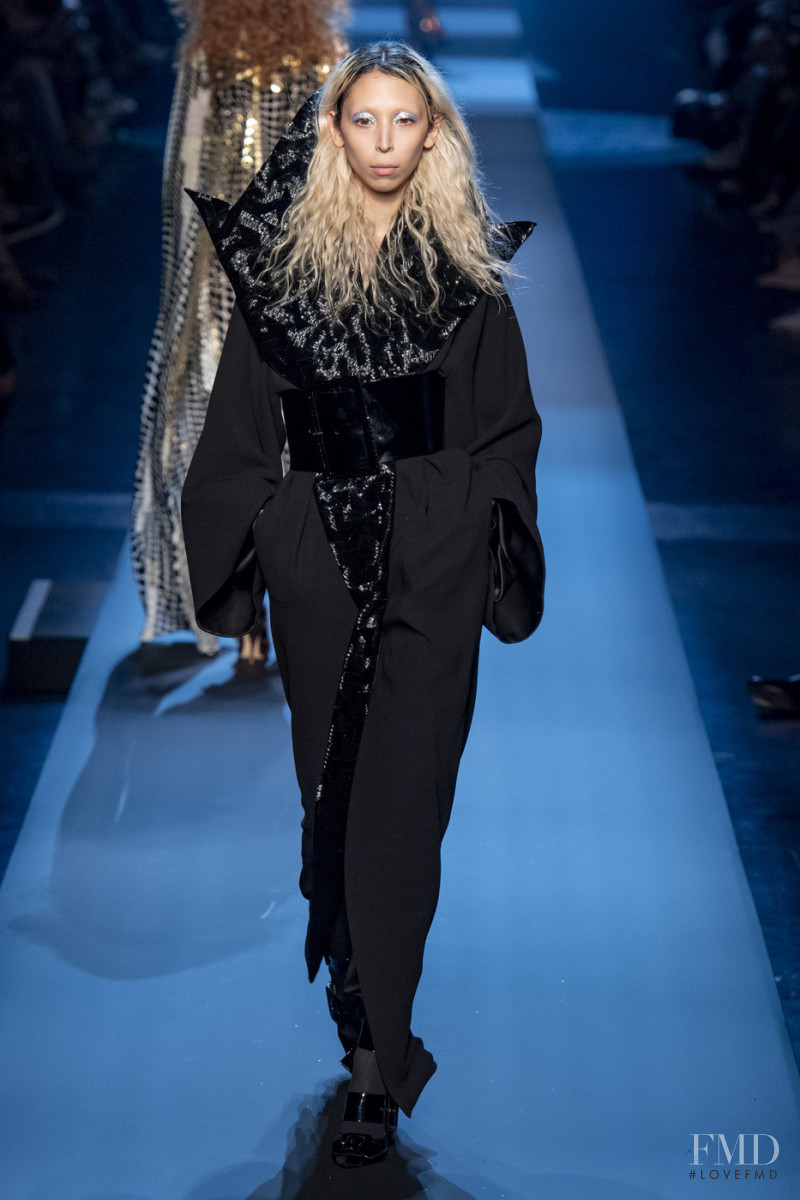 Issa Lish featured in  the Jean Paul Gaultier Haute Couture fashion show for Autumn/Winter 2019