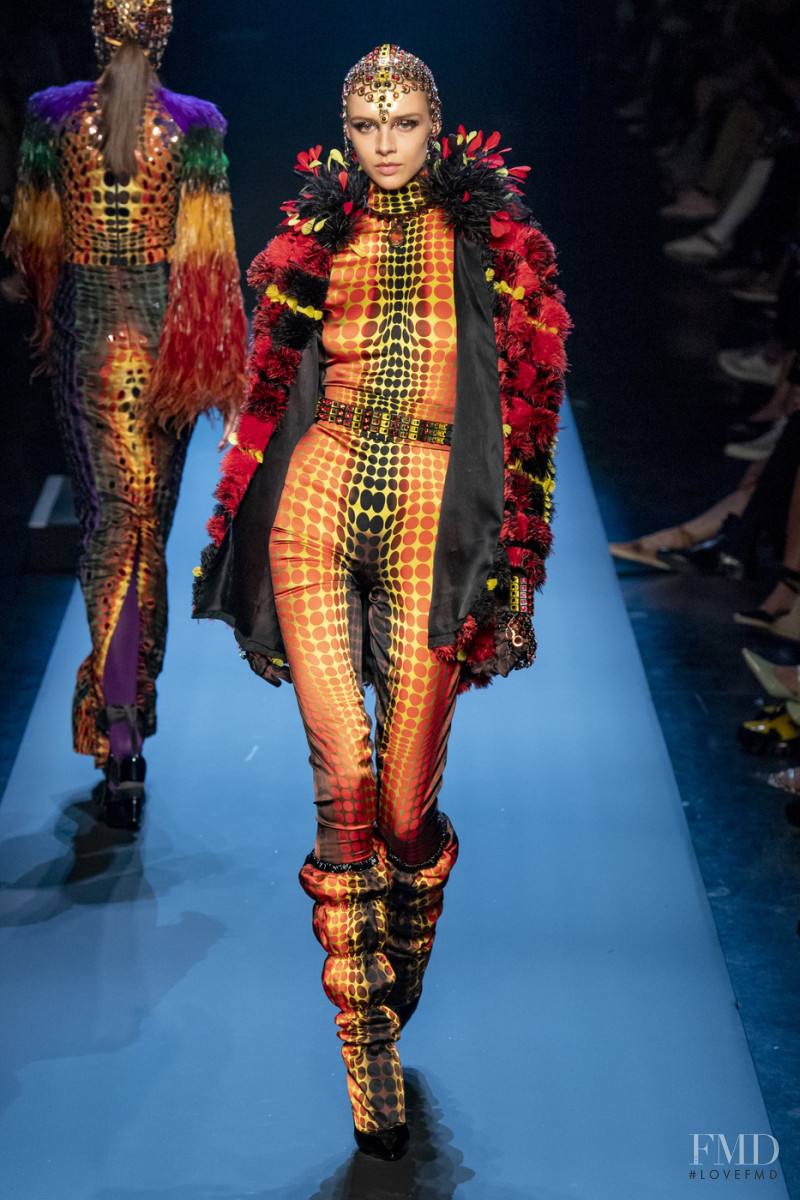 Nina Dapper featured in  the Jean Paul Gaultier Haute Couture fashion show for Autumn/Winter 2019