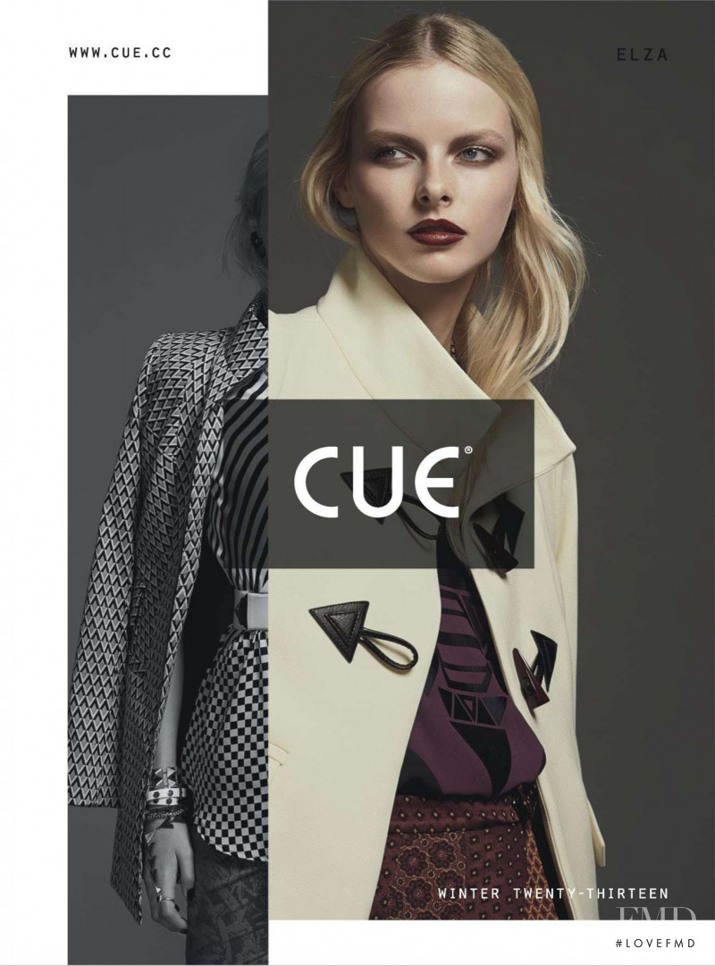 Elza Luijendijk Matiz featured in  the CUE advertisement for Autumn/Winter 2013