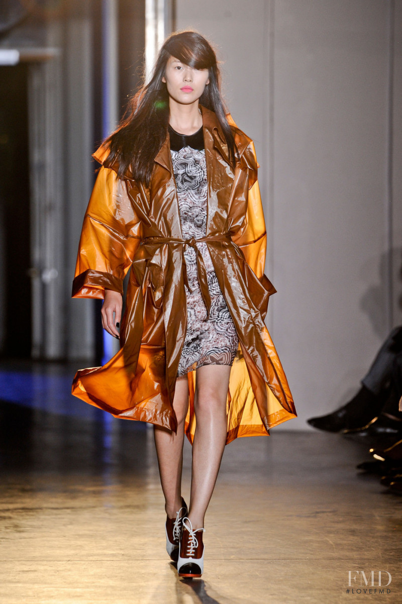 Liu Wen featured in  the Rue Du Mail by Martina Sitbon fashion show for Spring/Summer 2013